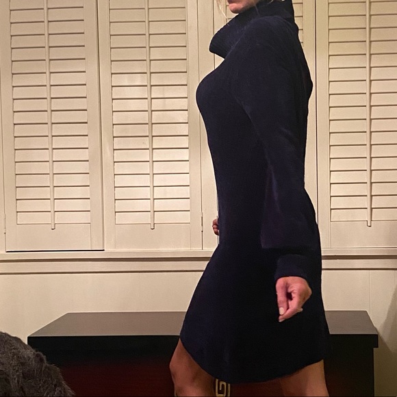 Free People velvet long sleeve turtleneck dress - Picture 9 of 13